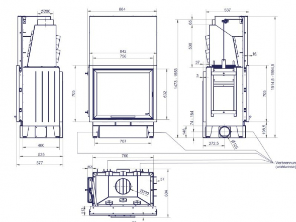 Топка Hark Radiante 300 H ECOplus