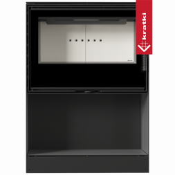 Печь Kratki PRO KARI 80/W (Белая футеровка, с доводчиком)