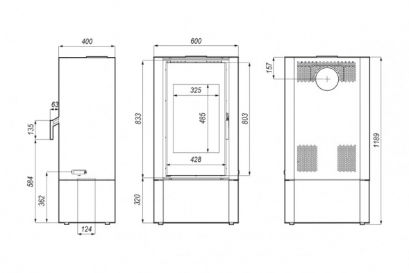 Печь DEFRO HOME SOLUM TOP, 9кВт