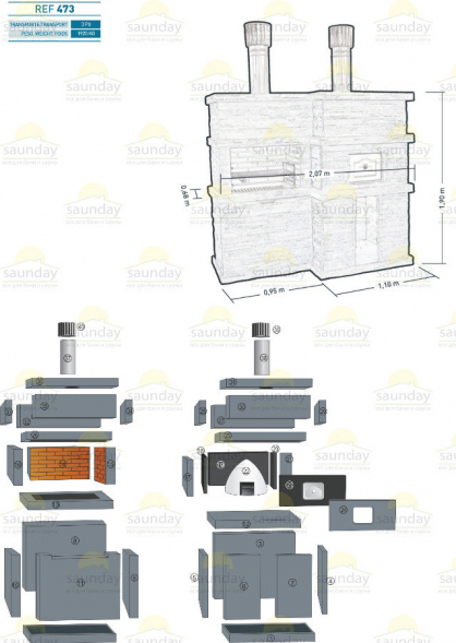 Печь-барбекю Ref - 473