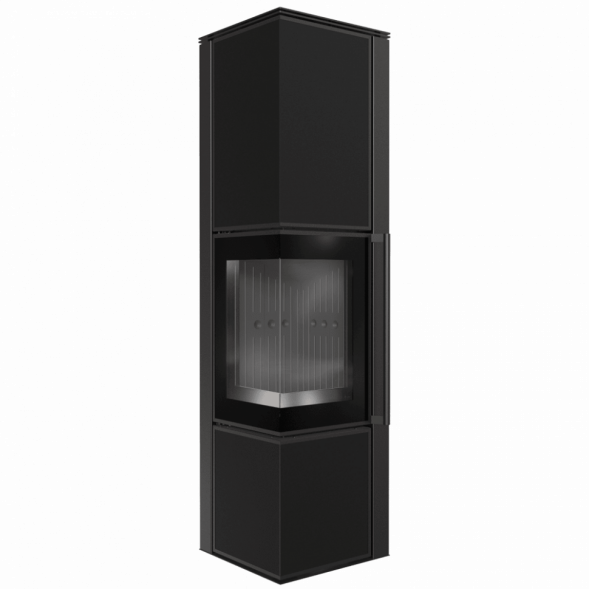 Печь Kratki PRO TORA/L 8 кВт Nero Assoluto (Черная футеровка)