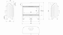 Топка BLANKA/910 (BLANKA/910/черная футеровка)