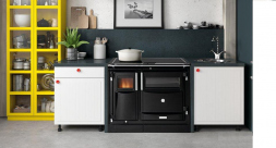 Печь HERGOM Плита PAS (SMOKE OUTLET REAR) HIDEABLE VITRO - сьемная керамич., панель, заднее подключение